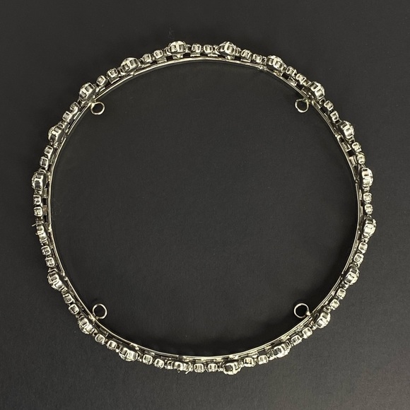 VINTAGE CROWN INAUGURATION CROWN FROM THE 1950s QUEENS CROWN SILVER/CRYSTALS - Picture 6 of 12